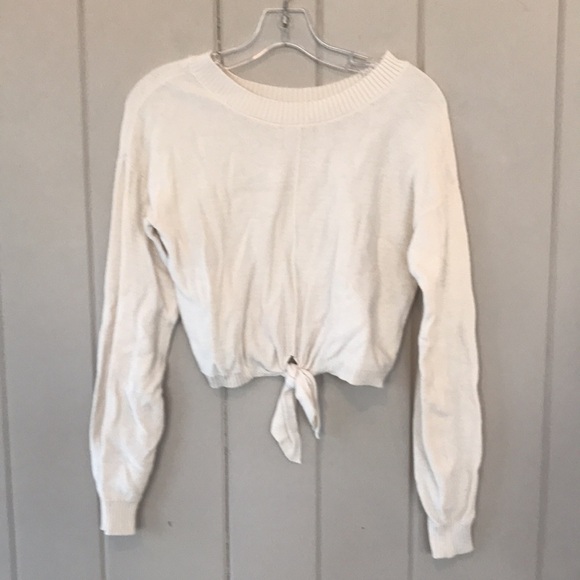 Hollister Sweaters - Hollister Crop Tie Front Sweater